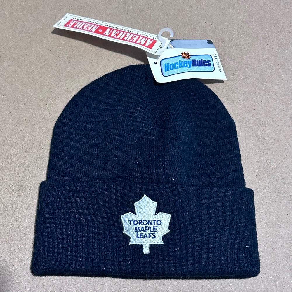 Vintage NWT Toronto Maple Leafs Knit Beanie by American Needle - New with Tag